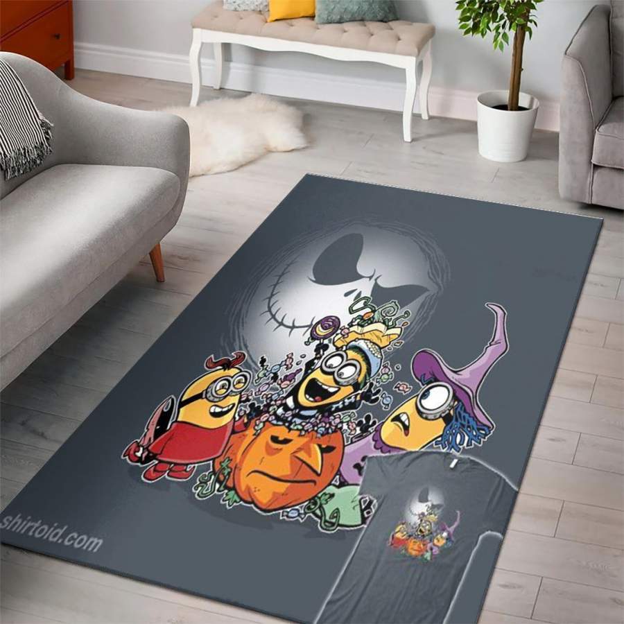 Halloween Minions Despicable Minions Cartoon Movies Area Rugs Living Room Carpet Floor Decor The US Decor