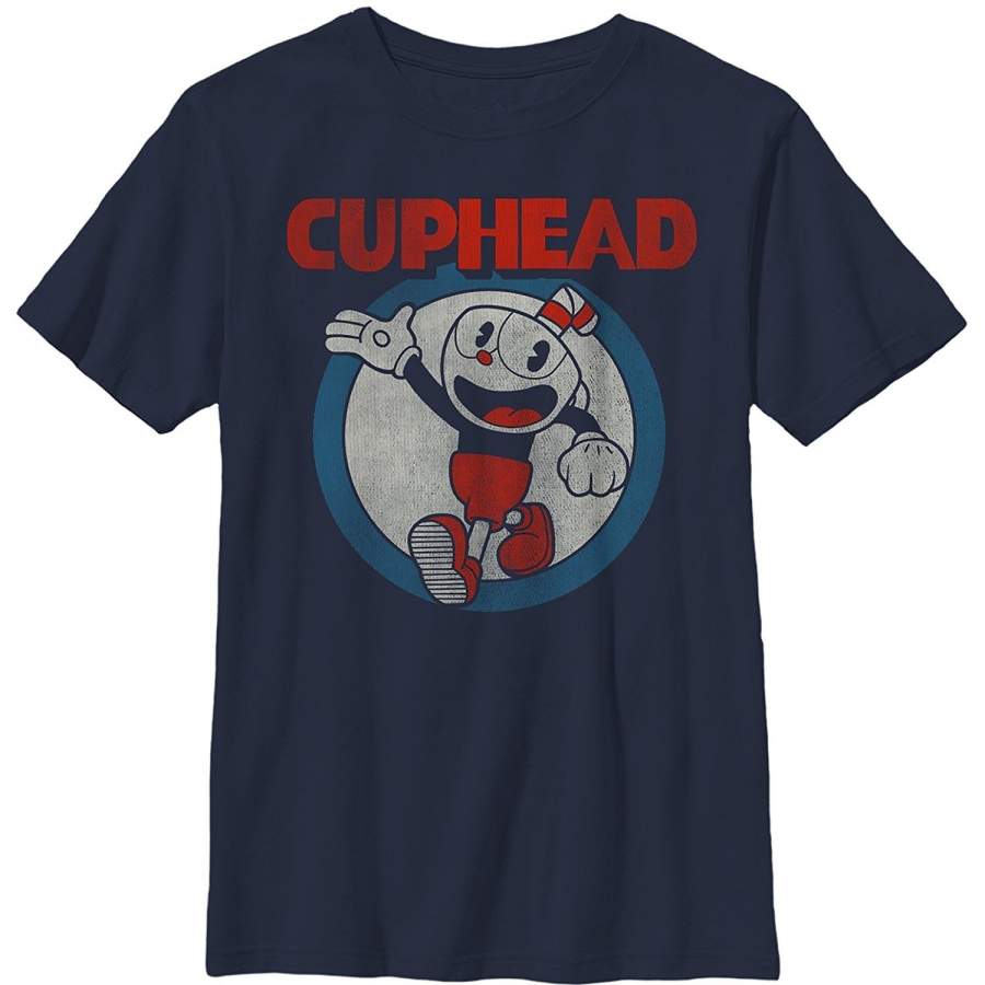 Cuphead Boys’ Vintage Circle T-Shirt