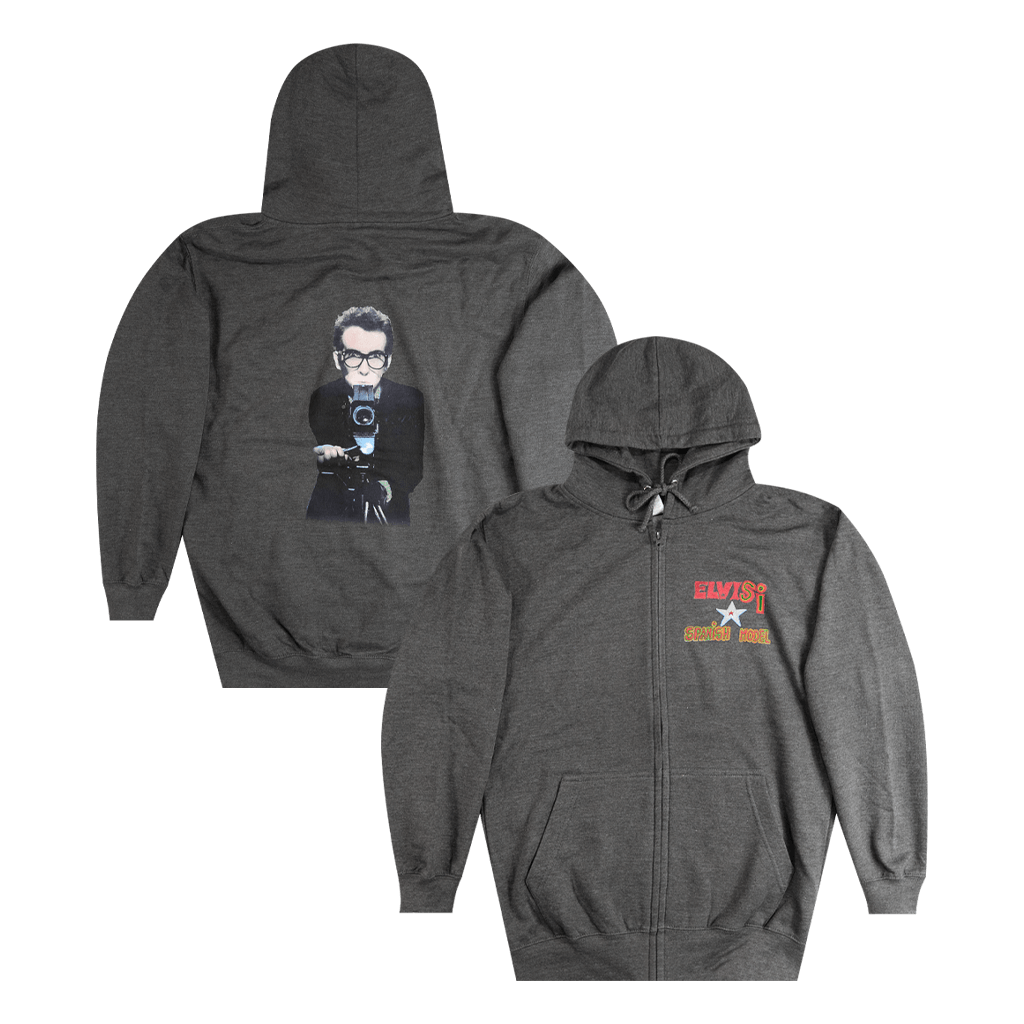 Spanish Model Gray Zip Hoodie