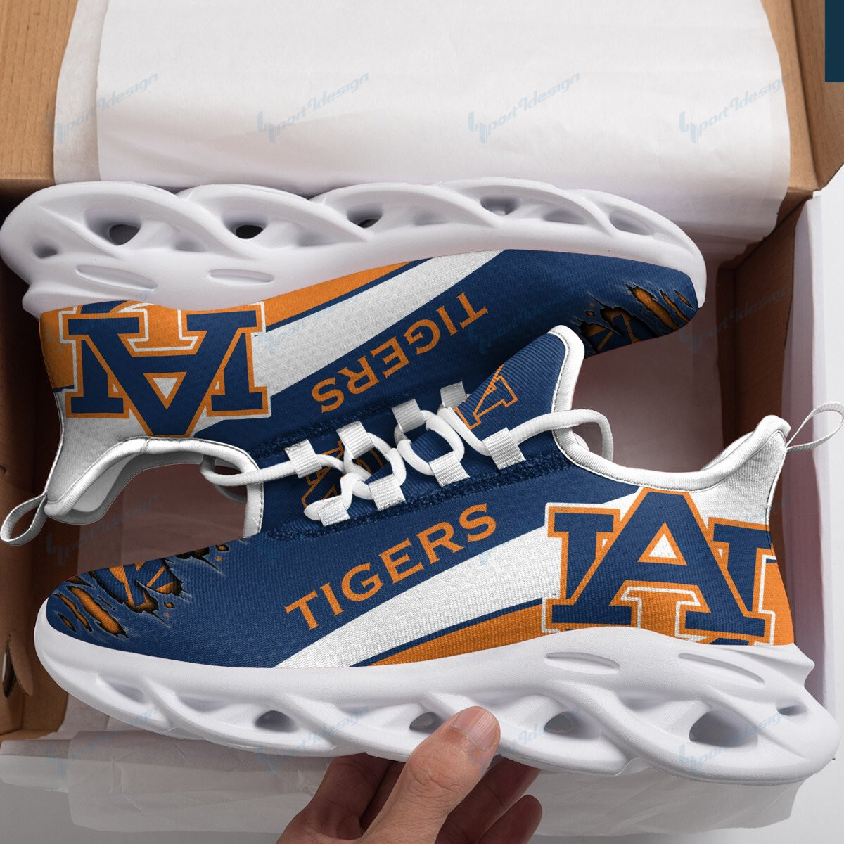 Auburn Tigers Yezy Running Sneakers 999