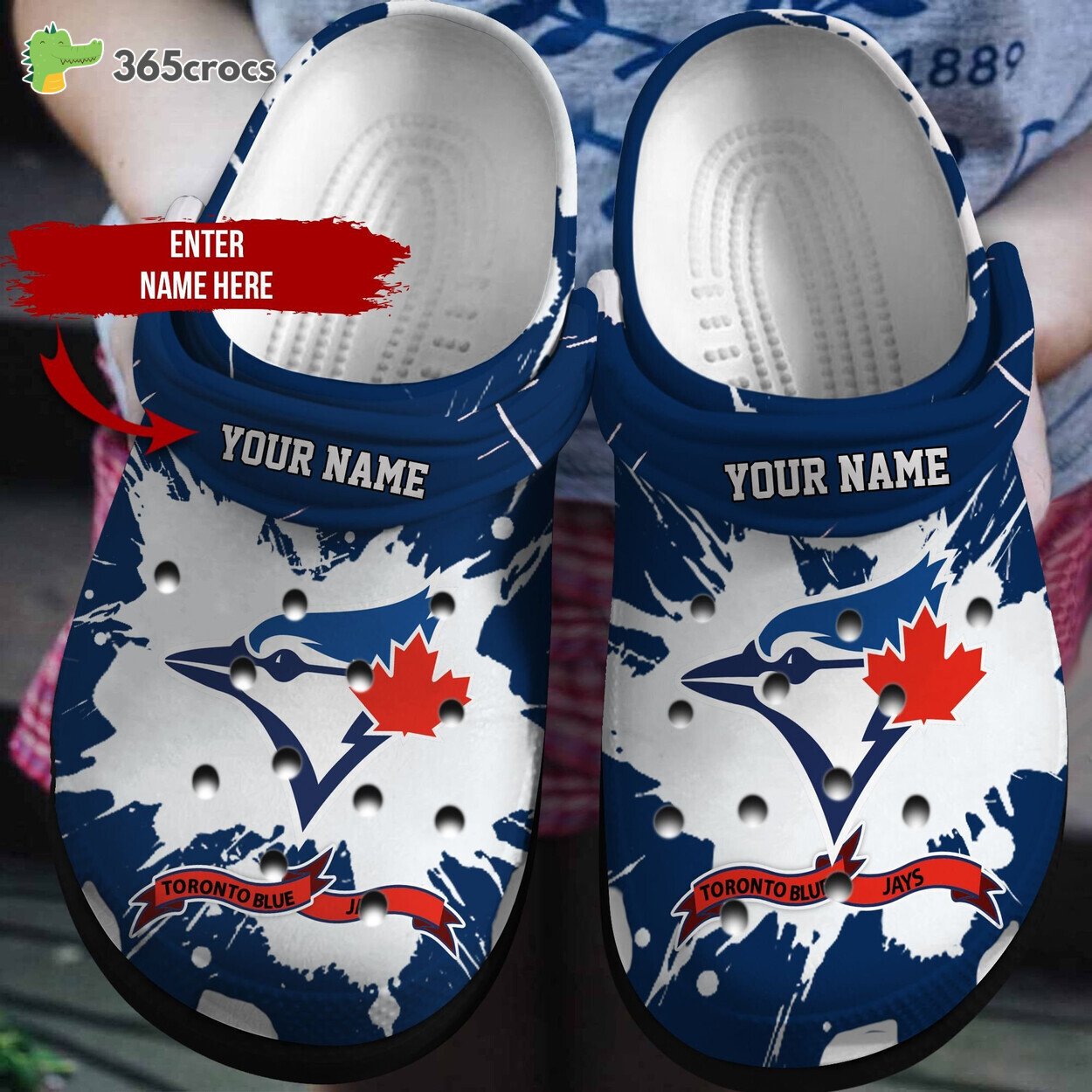 Celebrate Baseball Fandom Personalized Toronto Blue Jays Crocbland Clog Design