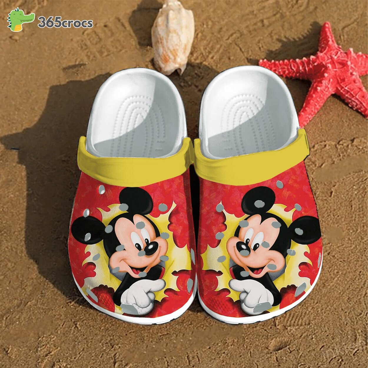 Celebrate Cartoon Icon Mickey Mouse Themed Durable Crocss Clog Design