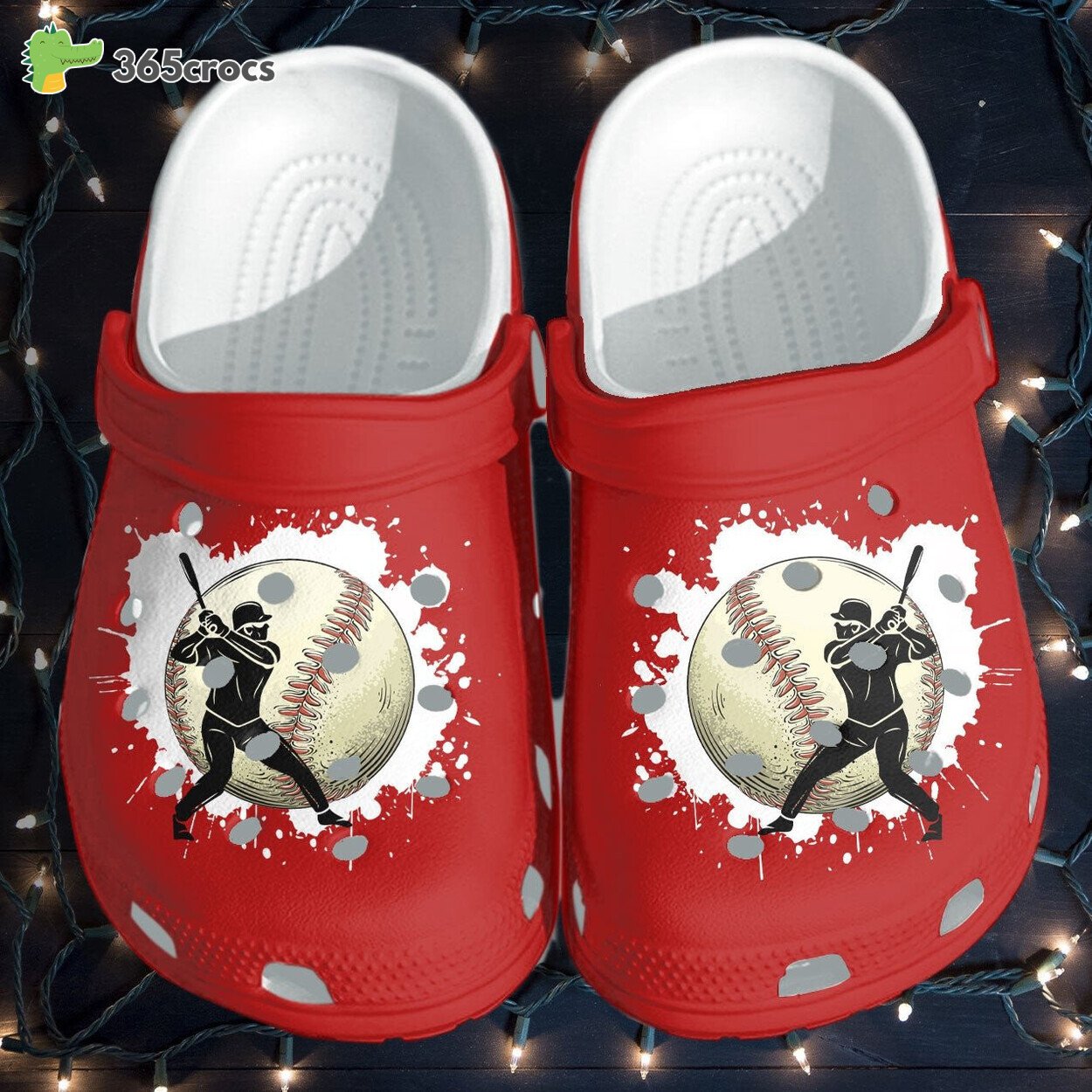 Celebrate Sports Batter Player Inspired Baseball Birthday Comfort Clog Shoes