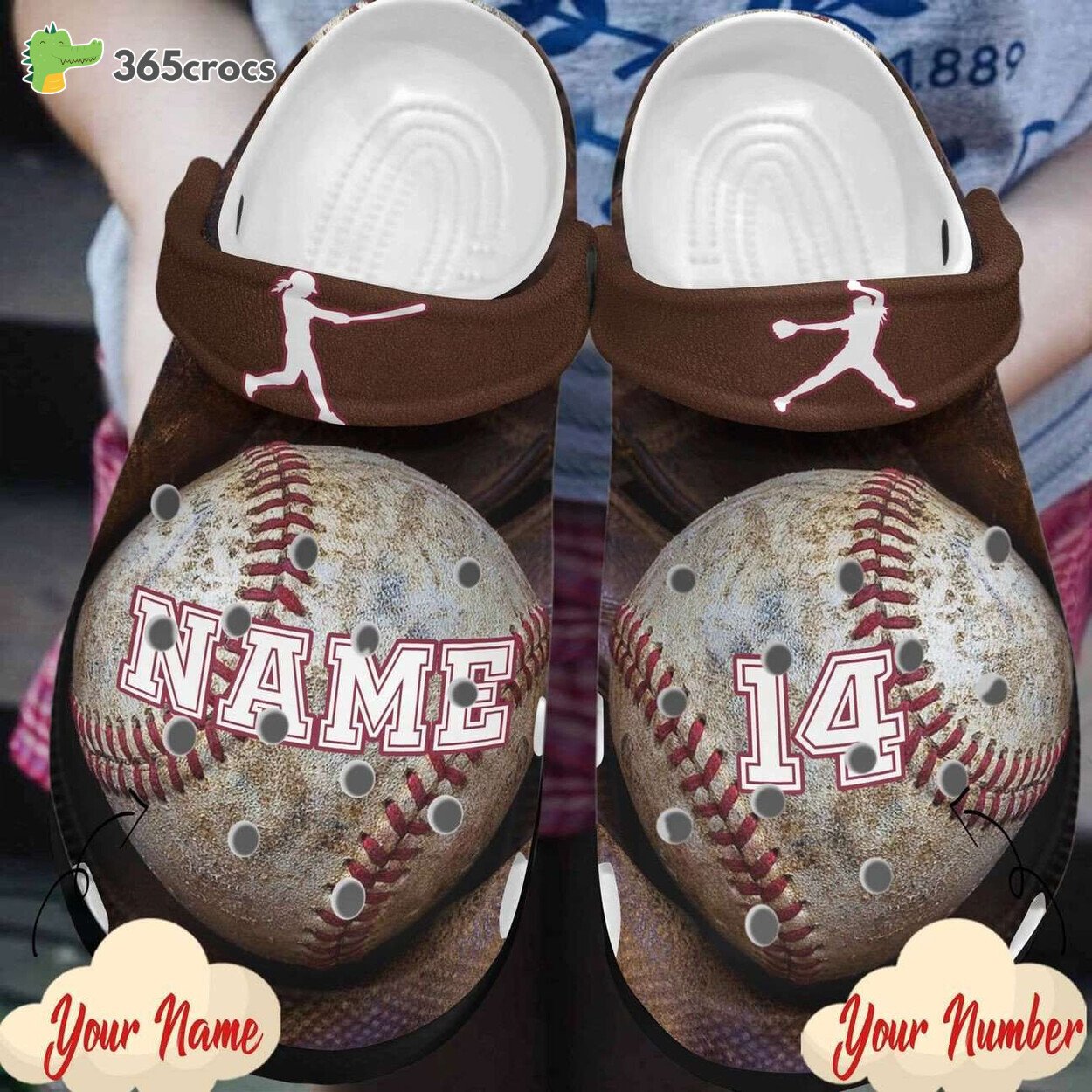 Celebrate the Game with Personalized Baseball Themed Classic Clogs Footwear