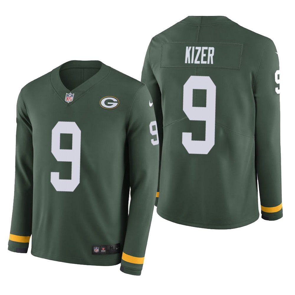 Green Bay Packers Deshone Kizer Therma Long Sleeve Mens Jersey Green