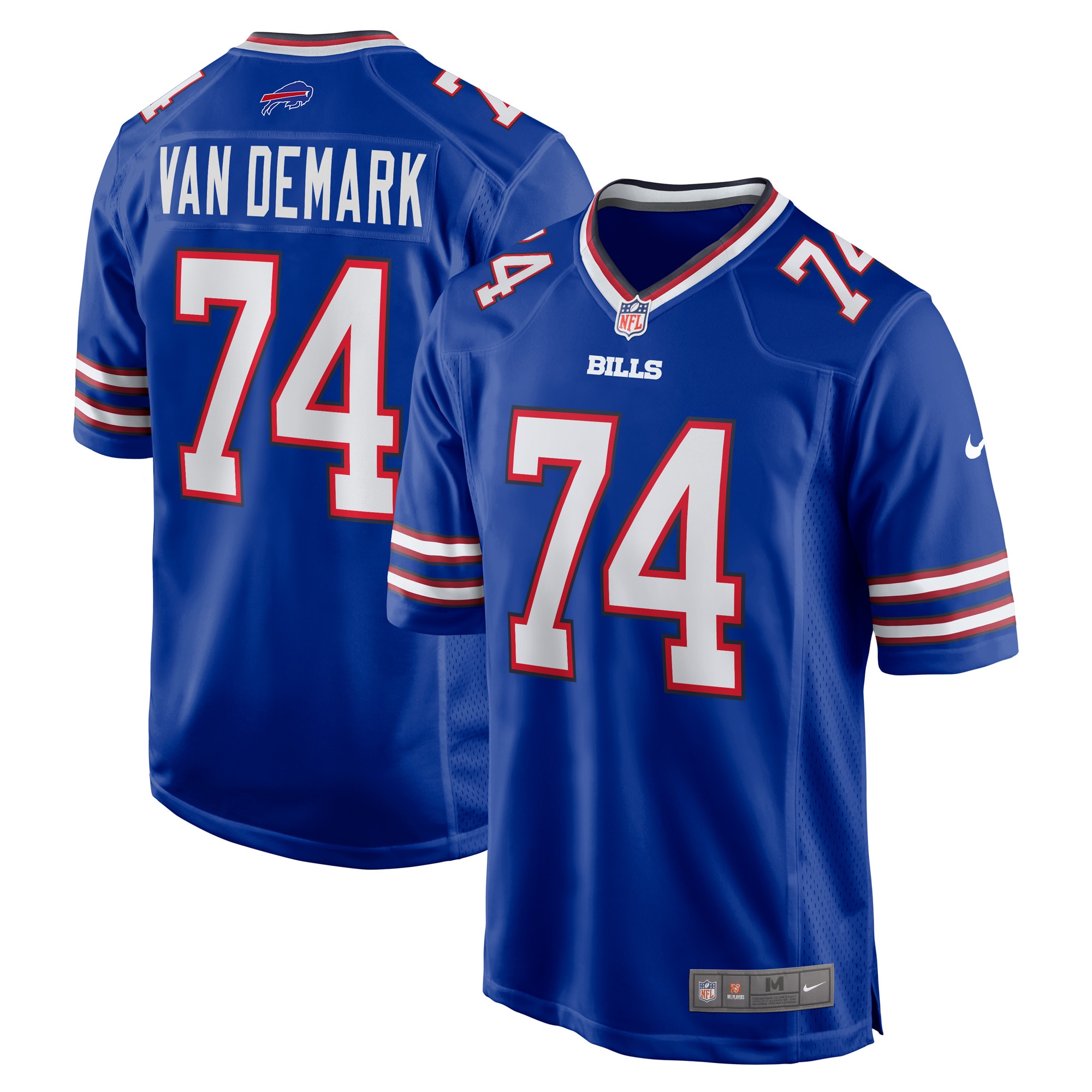 Ryan Van Demark Buffalo Bills Game Player Jersey – Royal