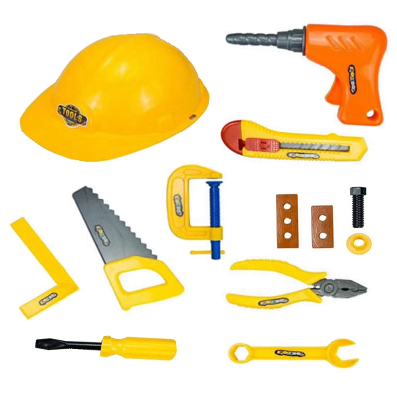 2022 Construction Worker Costume Kit For Kids Role Play Toy Set Career Costumes Heavy worker cosplay alx