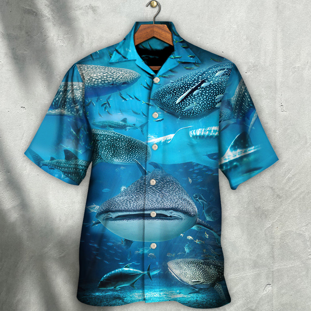 Shark Swim With Whale Sharks Hawaiian Shirt