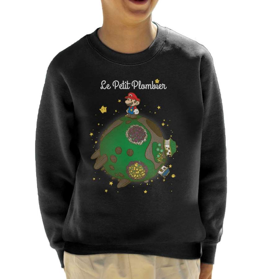 Super Mario The Little Prince Le Petit Plombier Kid’s Sweatshirt