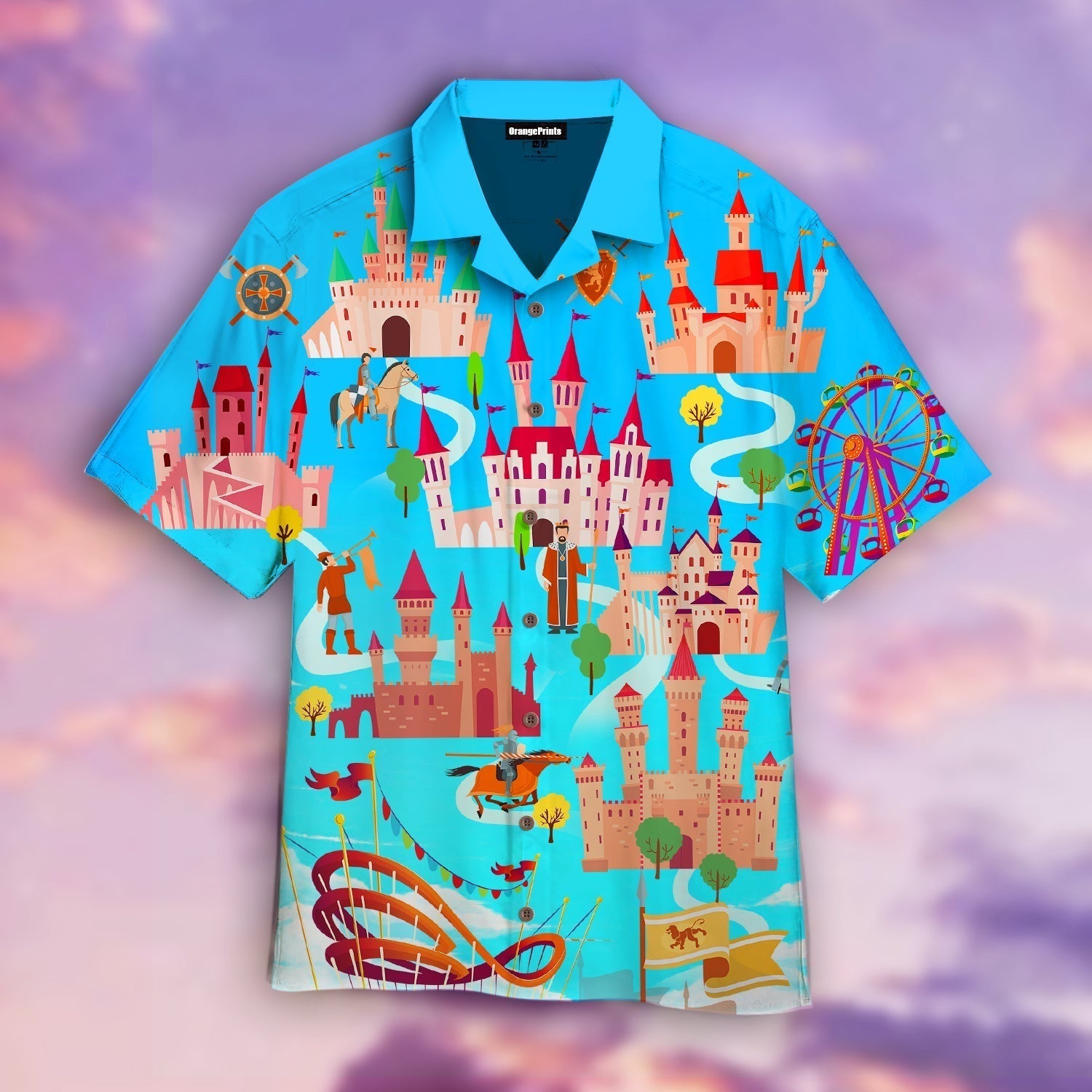 Magic Kingdom Blue Aloha Hawaii Shirts For Men Women Ha32787