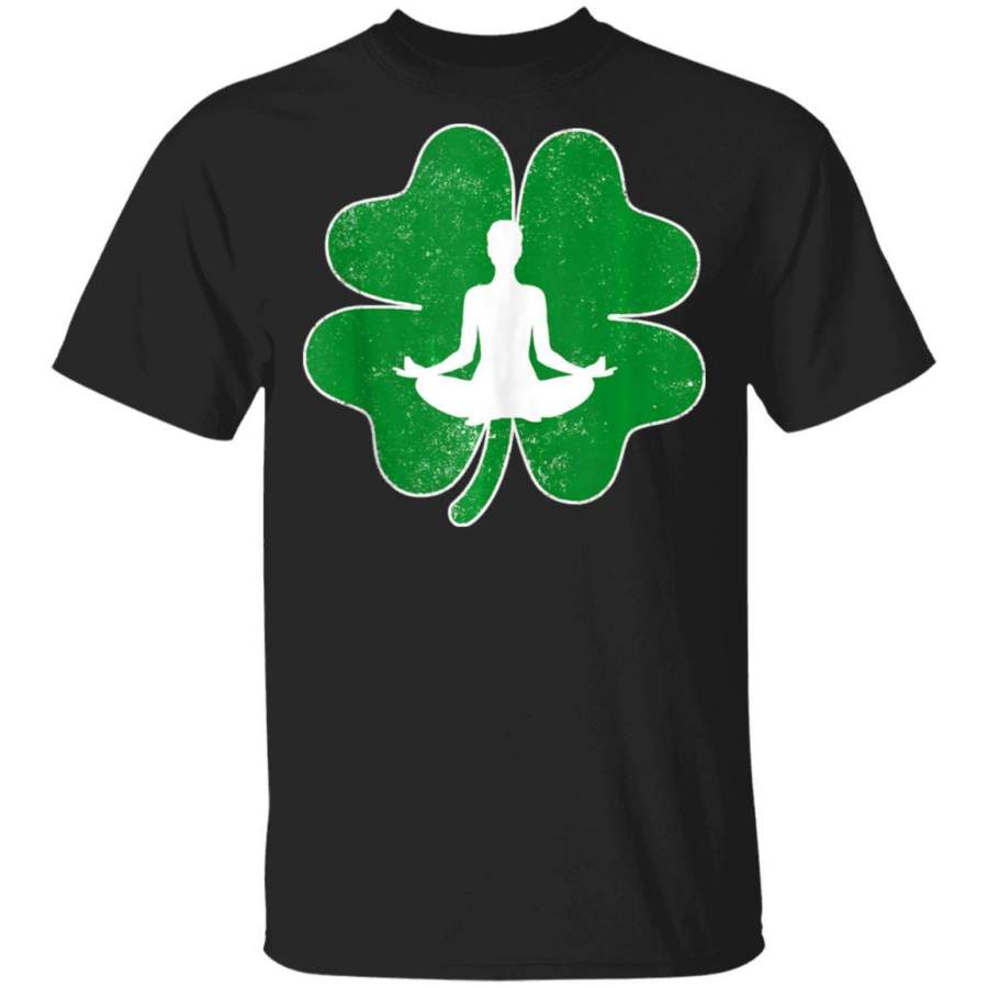 Vintage Yoga Shamrock Yoga Irish St Patricks Day T Shirt Saint Paddys Patricks Tshirt Lucky Shirts Drink Green Beer Irish Gifts Funny Tee