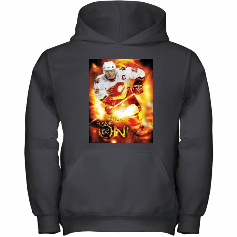 Jarome Iginla Calgary Flames Flame On Youth Hoodie