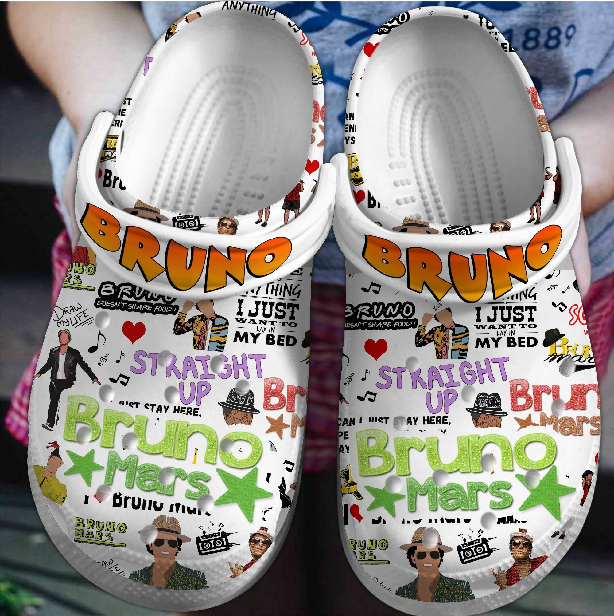 Bruno Mars Straight Up Crocss Clogs For Men Women And Kid P7Jhhbbc