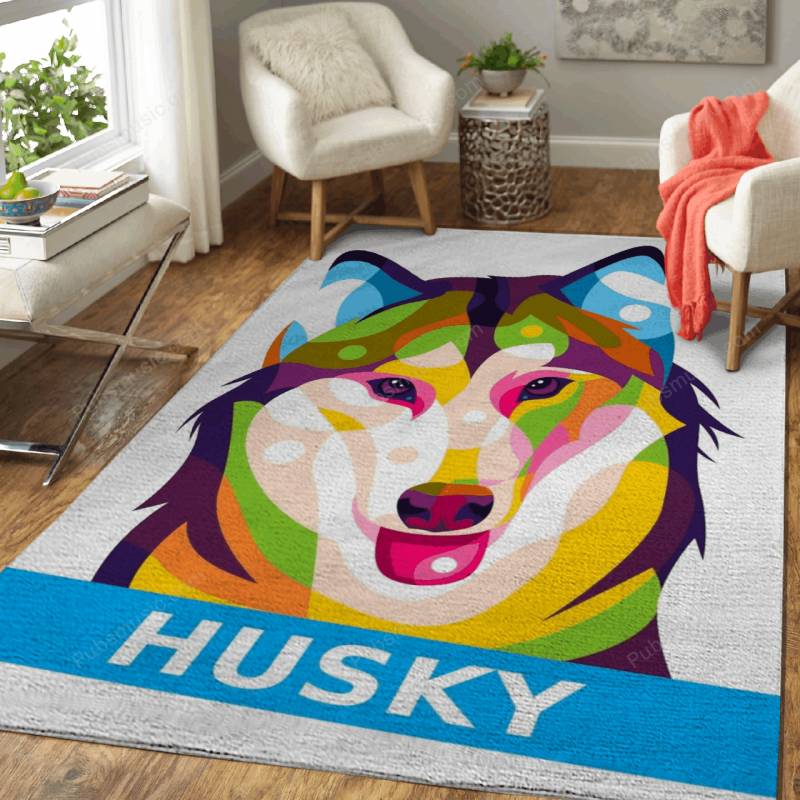 Siberian Husky Pop Art – Animal And Pet Rug Mats – Carpet