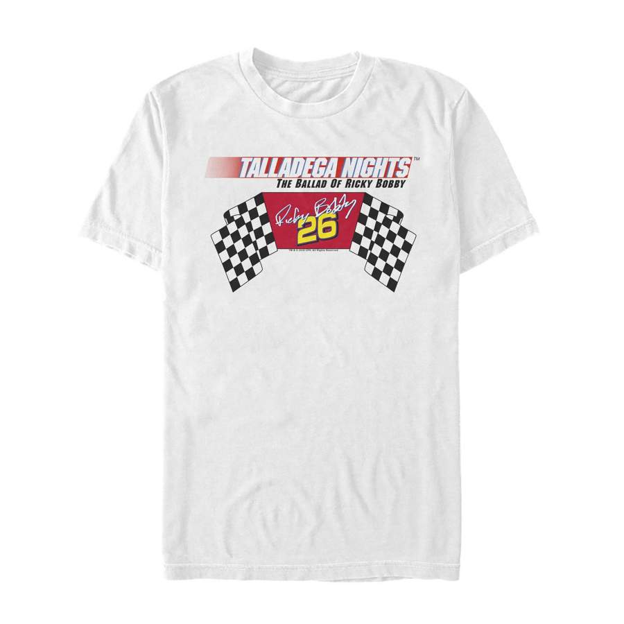 Talladega Nights: The Ballad of Ricky Bobby Men’s Ricky Bobby 26  T Shirt White