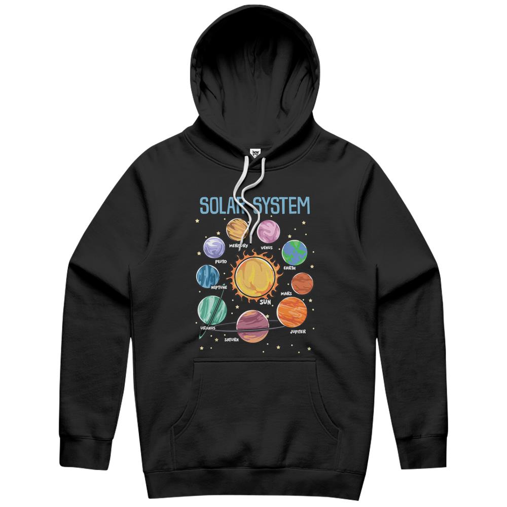 Solar System Planets Science Space Boys Girls Stem Hoodie