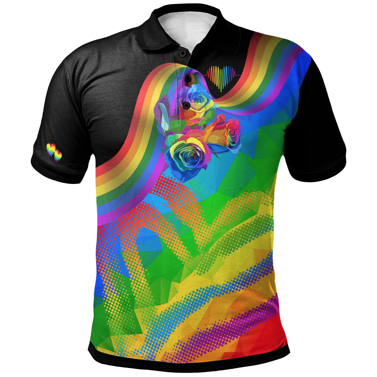 1sttheworld Polo Shirt – Lesbian Gay Bisexual Transgender (LGBT) – BN17