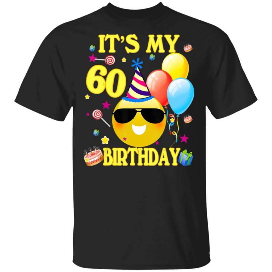 60th Emoji It’s My Birthday 60 Years Old Gifts A2 Coffee Mug Unisex Men Women Tshirt