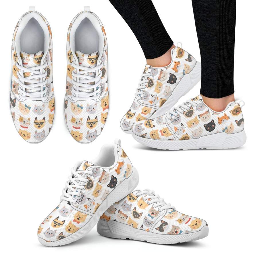 Cat Faces Sneakers (Women’s)