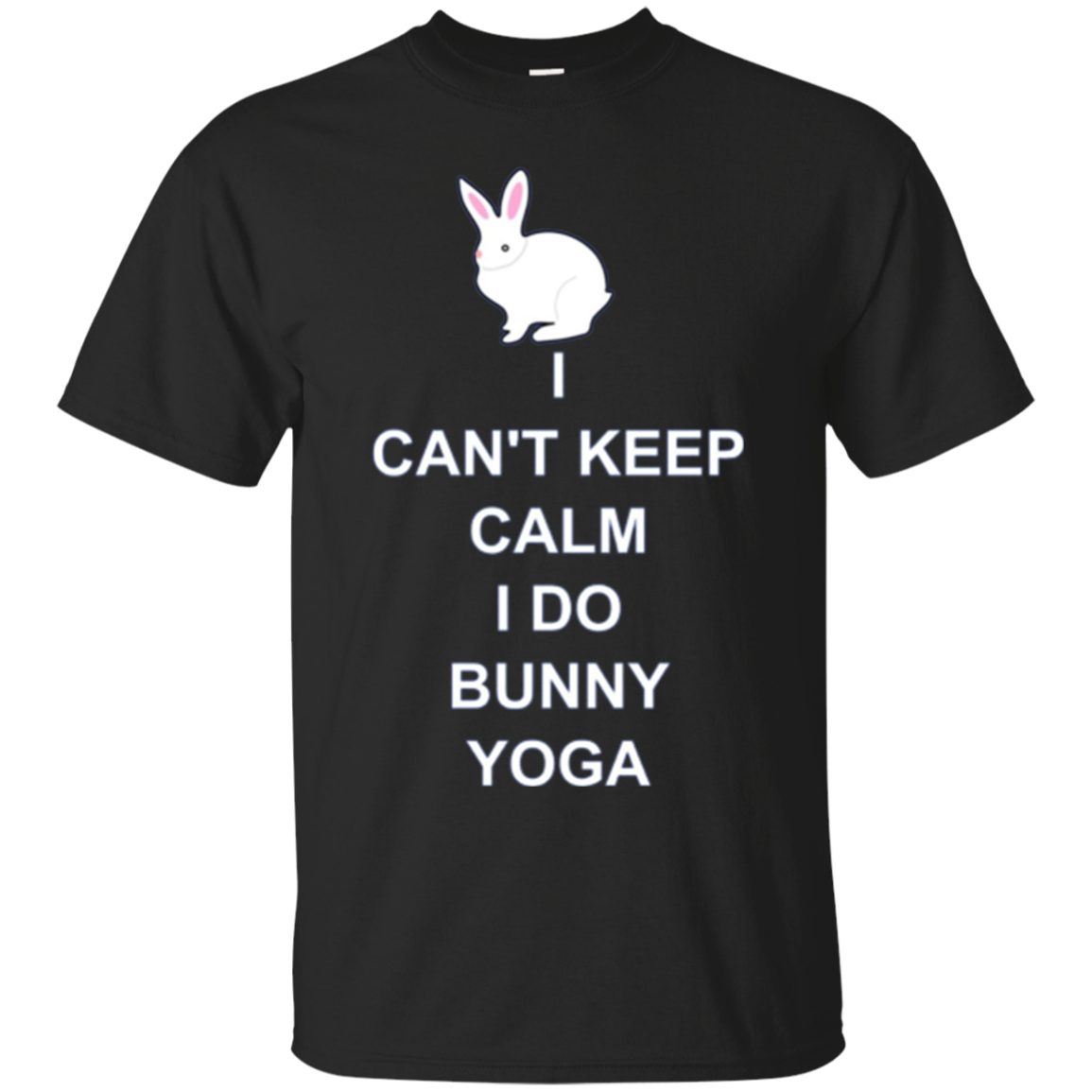 Yoga Bunny Shirt Funny Long Sleeve Keep Calm Rabbit T-Shirt