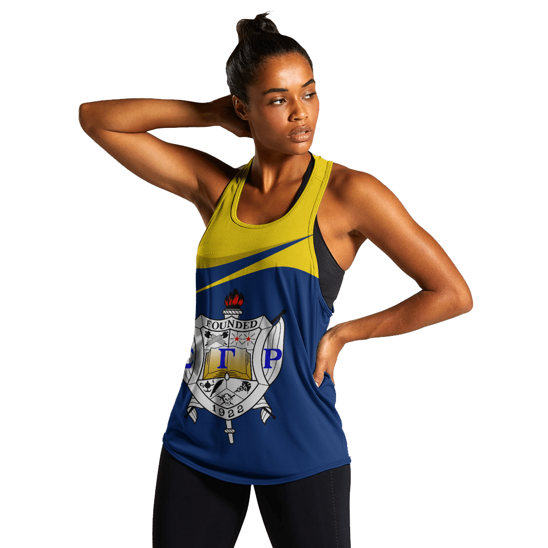 Sorority Tank Top – Sigma Gamma Rho Curve Style Women’S Racerback Tank