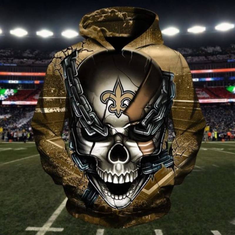 Skull new orleans saints full printing shirt – maria