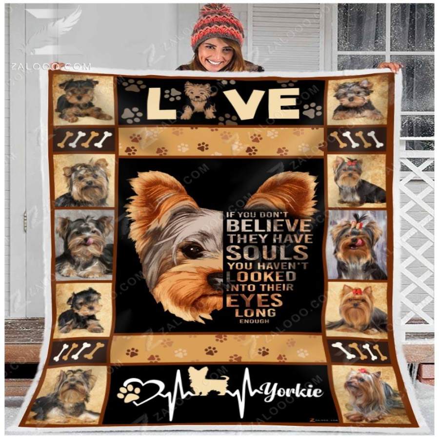 Zalooo – Fleece Blanket – YORKIE – If you don’t believe they have souls