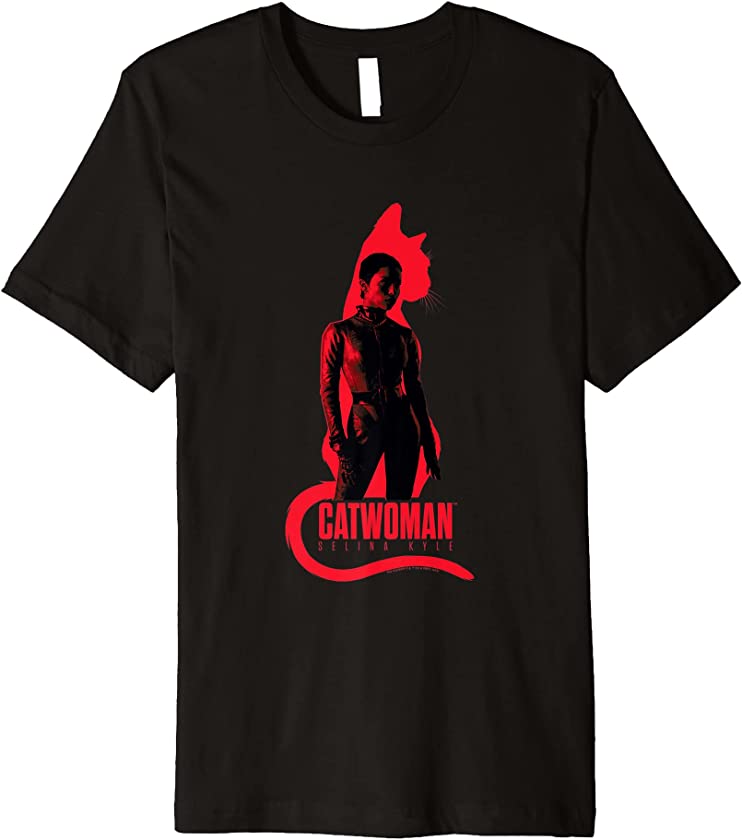 The Batman Selina Kyle Cat Silhouette Premium T-Shirt