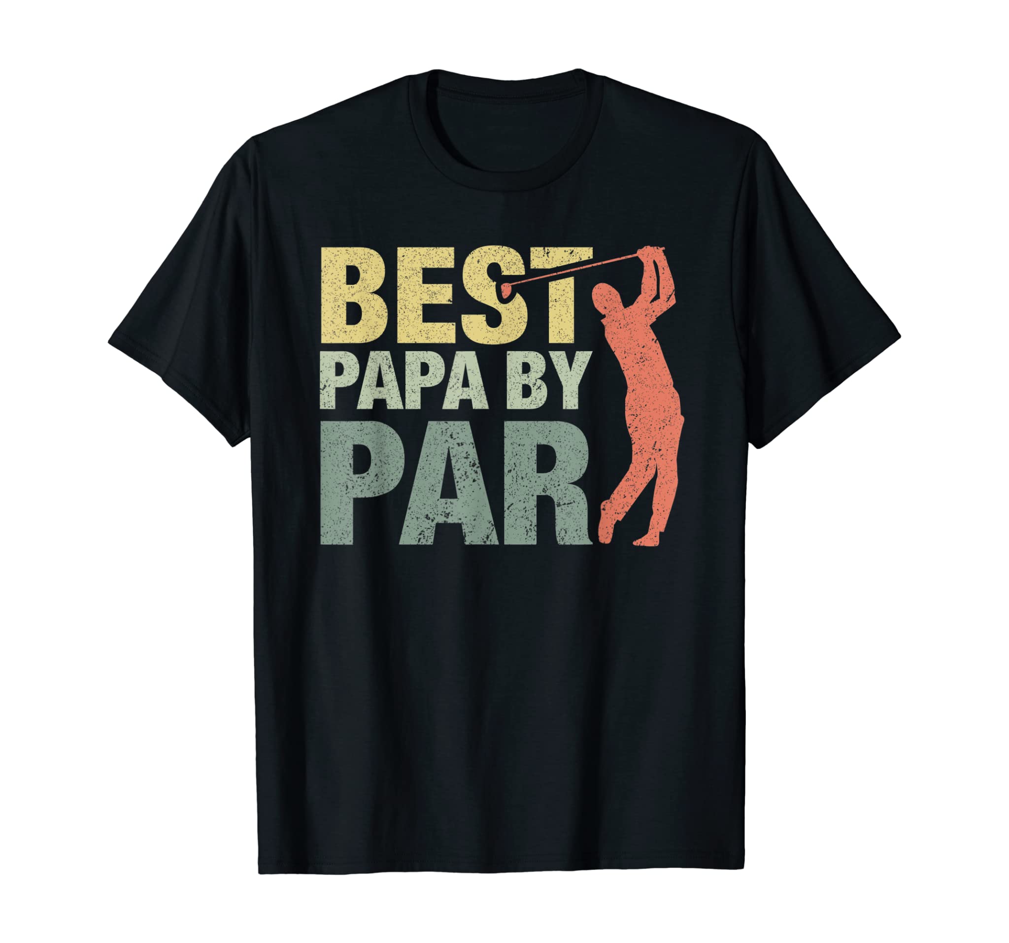 Funny Best Papa By Par Father’s Day Golf Shirt Gift Grandpa T-Shirt