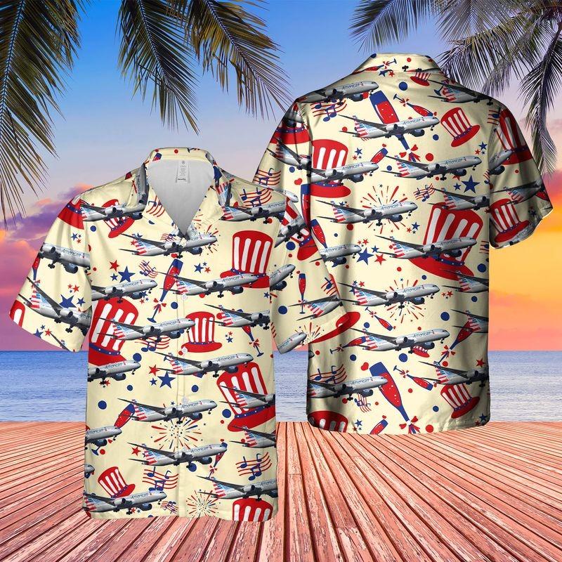 Us Airlines Boeing Dreamliner Of July Hawaii Shirt For Men Women Adult Ha64108