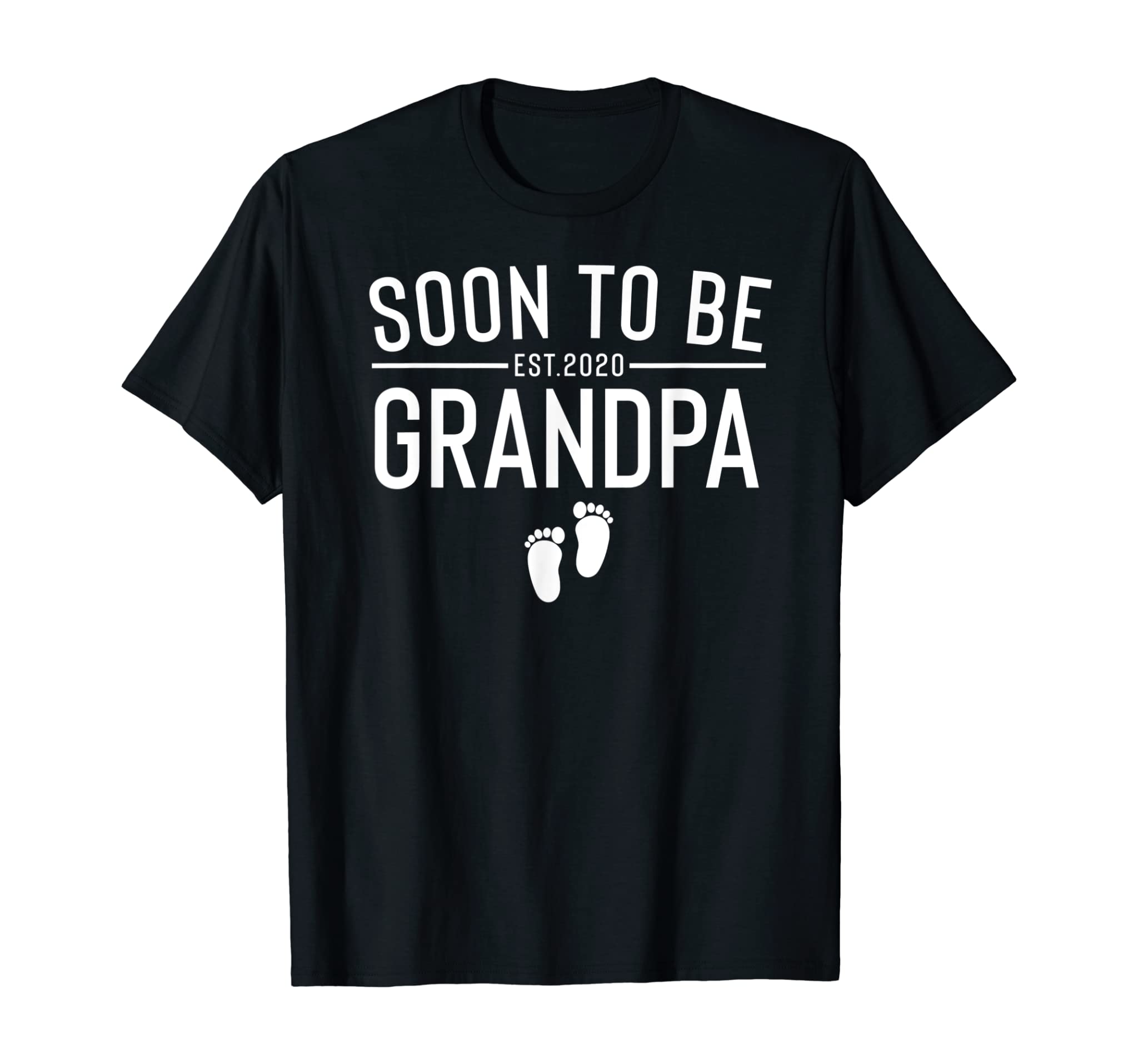 Mens Soon To Be Grandpa Est.2020 Shirt Pregnancy Announcement