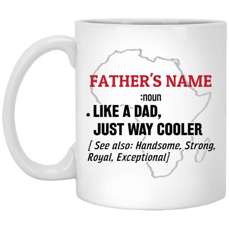 Personalized Father Definition White Mug