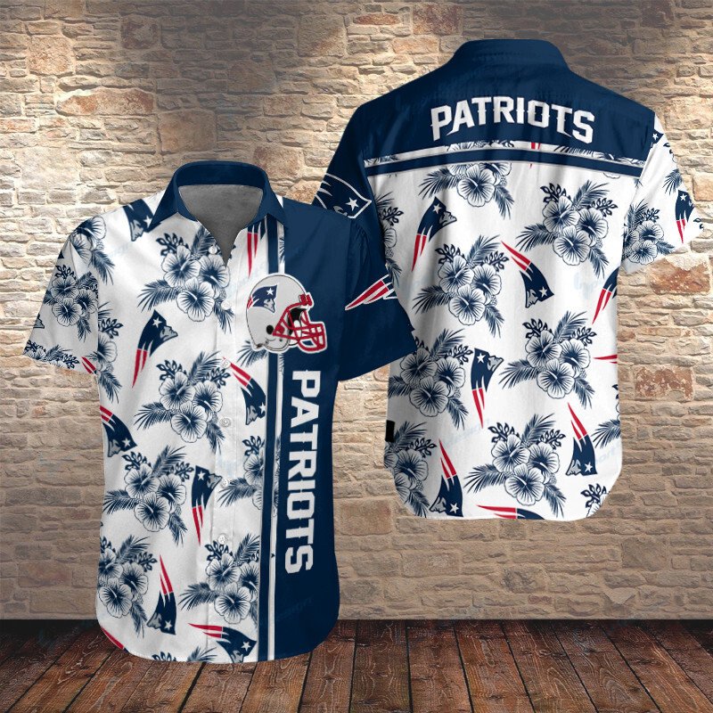 New England Patriots Button Shirt Bb050