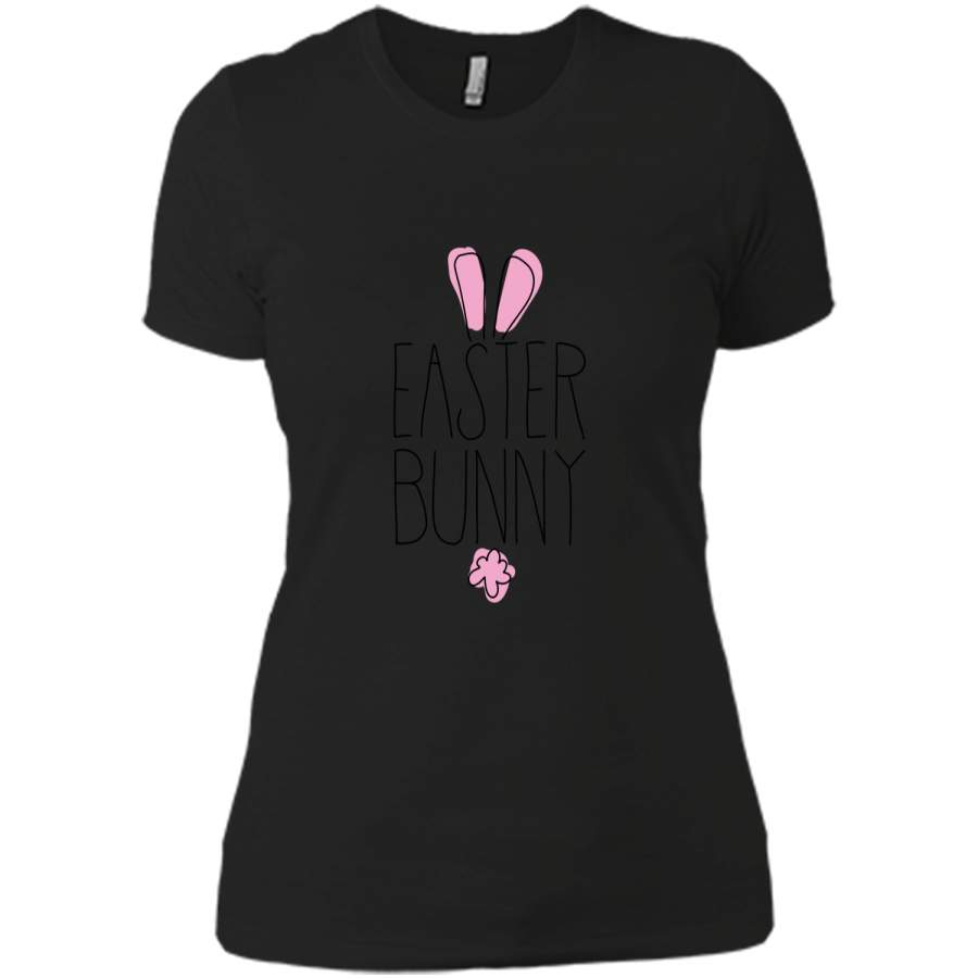 Cute Easter Bunny T-Shirt1 Next Level Ladies Boyfriend Tee