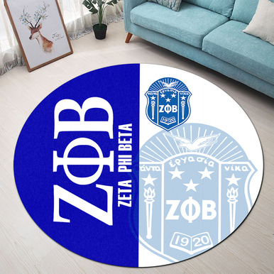 Zeta Phi Beta Round Rug – Sorority Round Rug