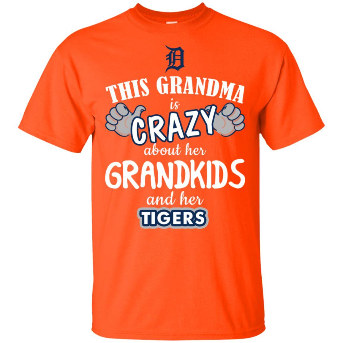 Grandma Is Crazy About Her Grandkids And Her Detroit Tigers Tshirt