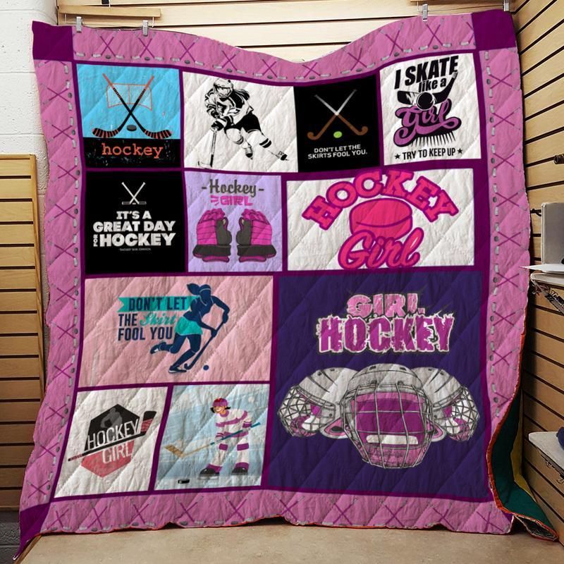 Hockey Girl 3D Quilt Blanket HGM45