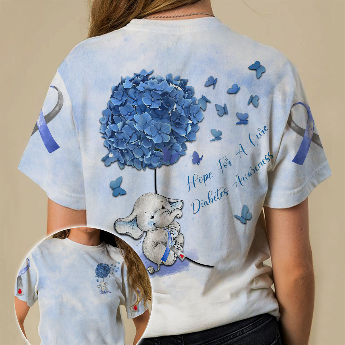 Hope For A Cure Flower Elephant All Over Print – Tltm1310213Ki