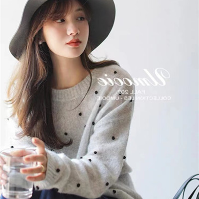 Autumn and Winter 2022 New Women’s Cashmere Casual Pullover Round Neck Loose Soft Hand Embroidery Fashion Knitted Sweater alx