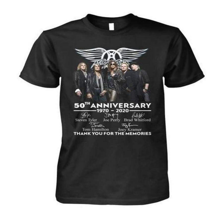 Aerosmith 50Th Anniversary Steven Tyler Joe Berry Unisex T Shirt Cotton