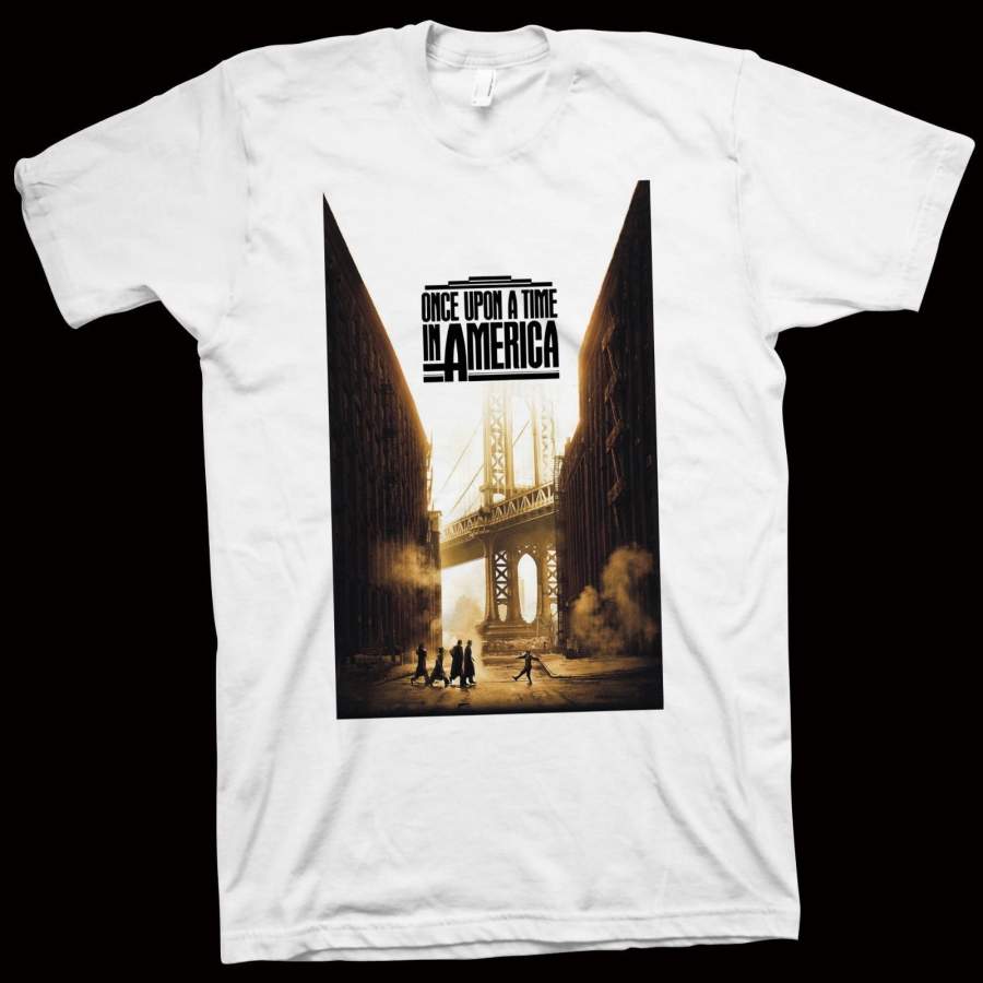 Vintage Classic Epic Masterpiece ~Once Upon a Time in America T-Shirt Short Sleeve Street Style High Quality Cotton Shirt