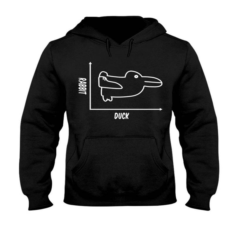 Math With Rabbit And Duck Symbol On Graph Hoodie