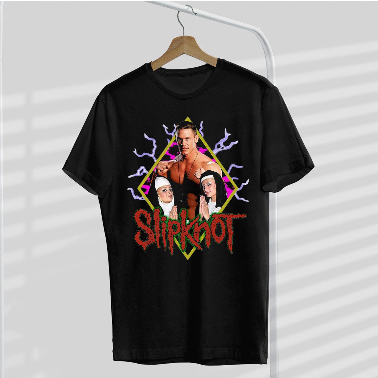 John Cena Paris And Nicole Nuns Slipknot T-Shirt