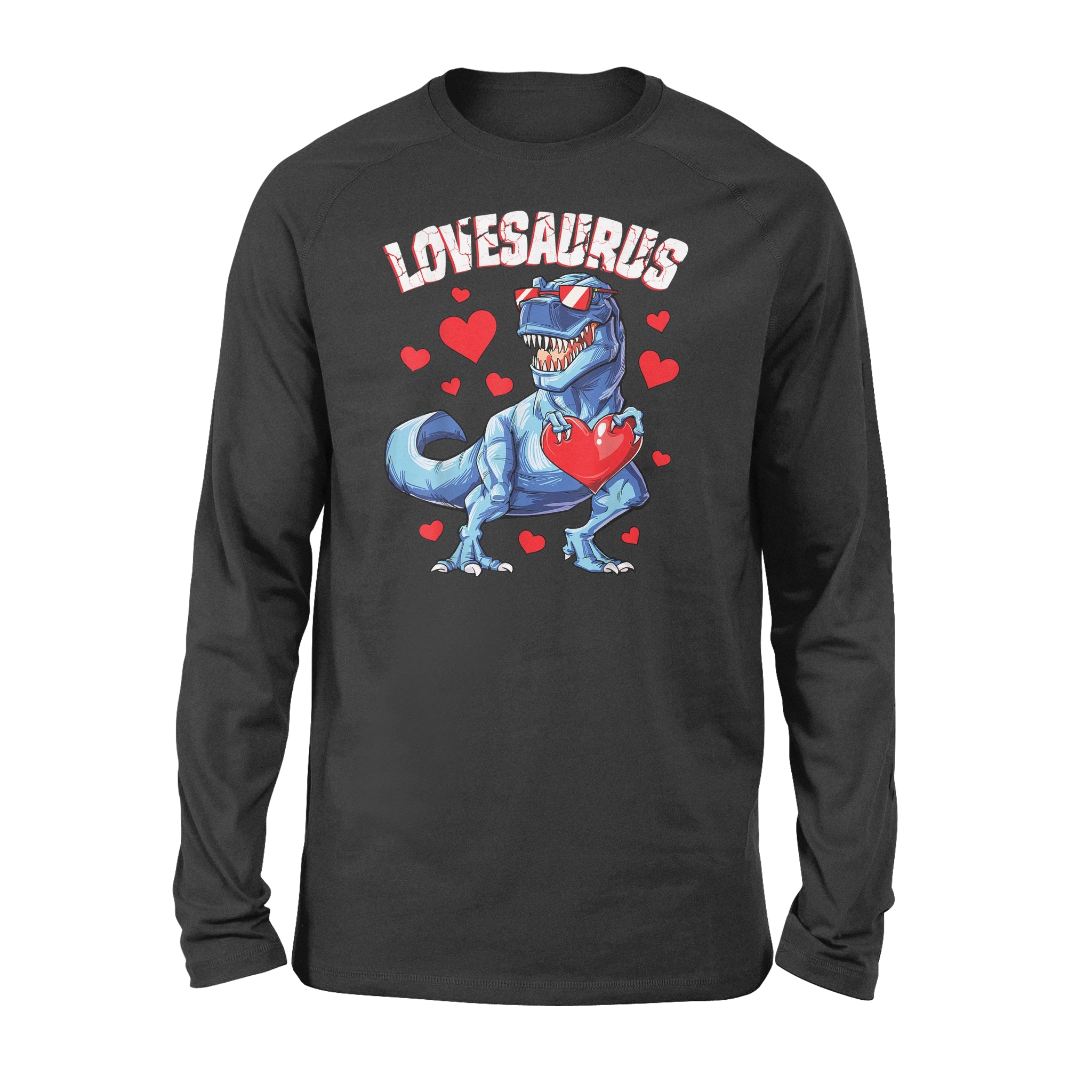 Valentines Day Dinosaur Lovesaurus T rex Gifts – Standard Long Sleeve