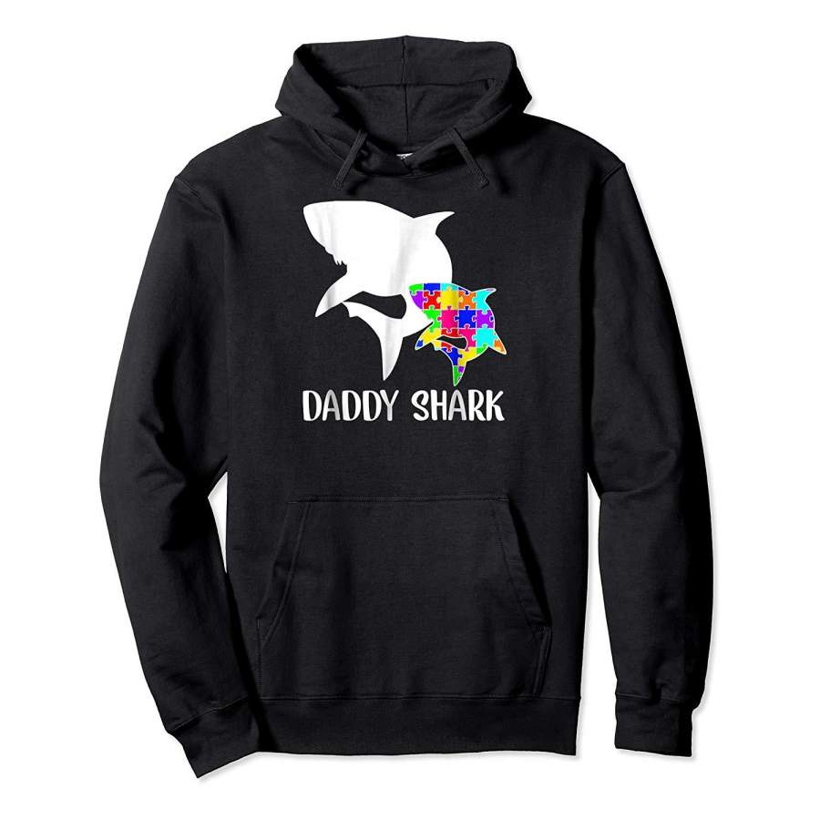 Daddy Shark Autism Awareness T shirt For Dad Father Hoodie Premium Tee