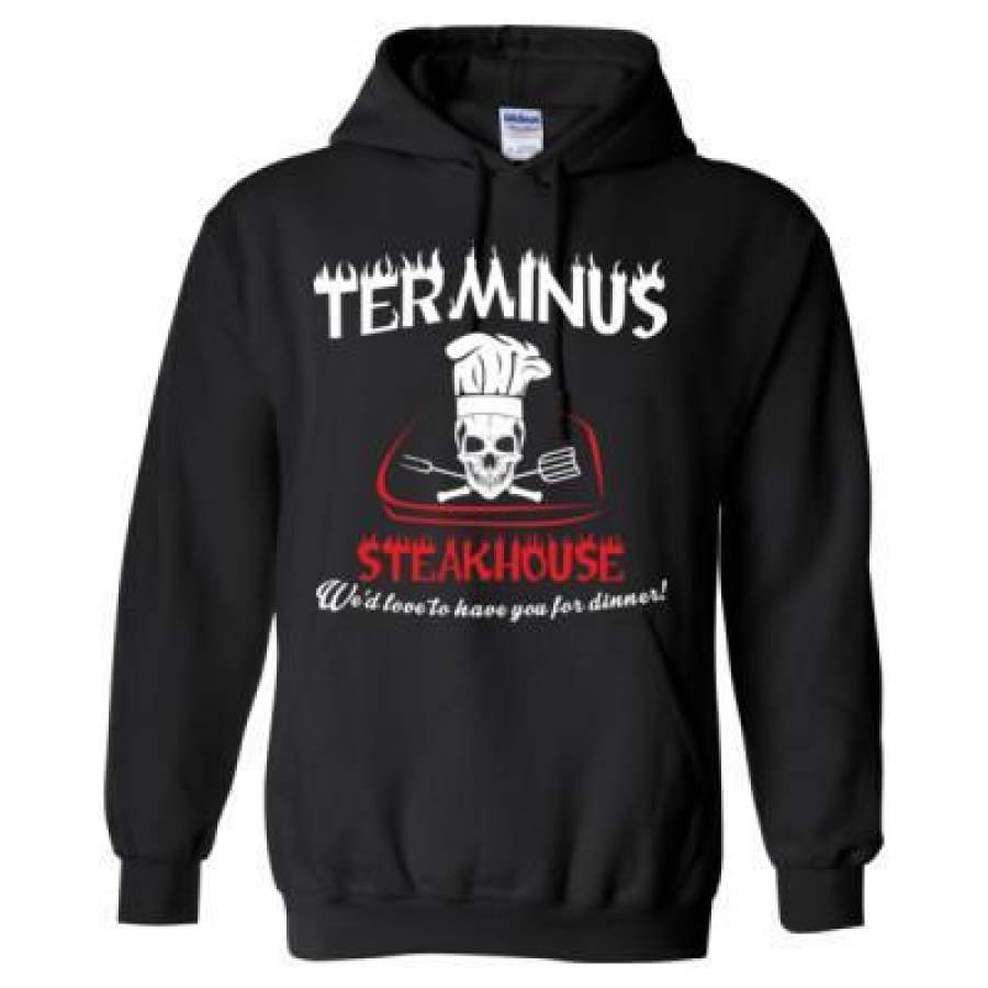 AGR Terminus Steak House We’d Love To Have You For Dinner – Heavy Blend™ Hooded Sweatshirt