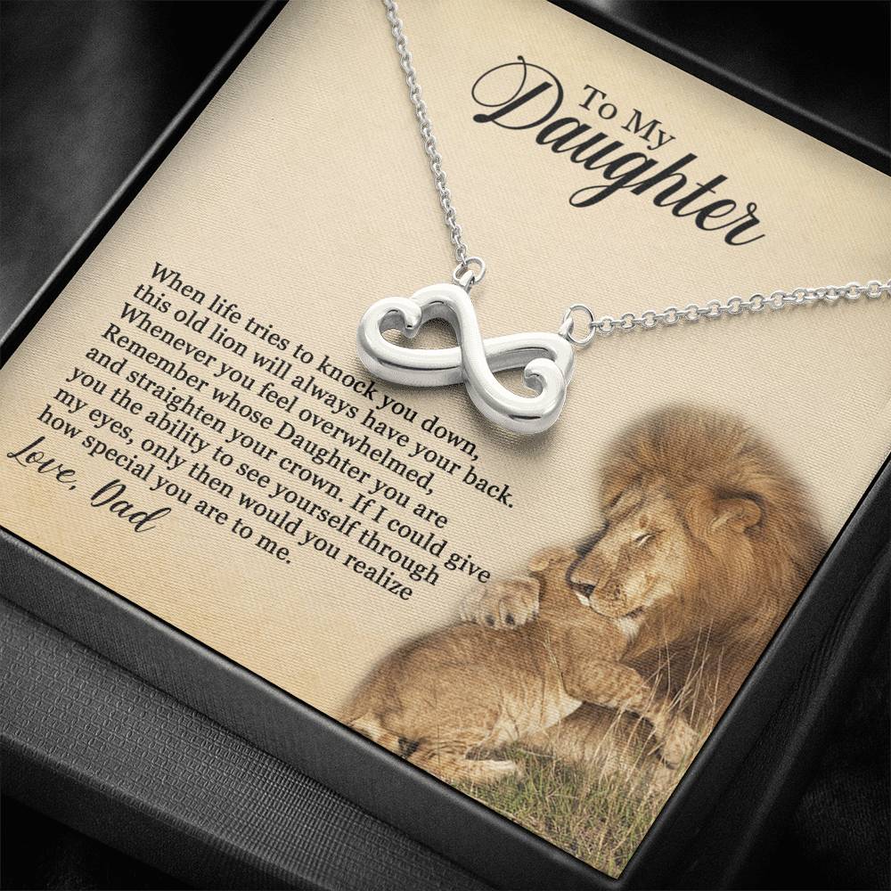 (Almost Gone) To My Daughter – This Old Lion Will Always Have Your Back – Necklace (Ihy)