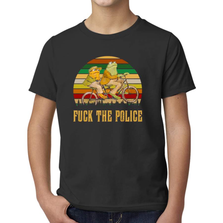 Vintage Frog And Toad Fuck The Police Shirt Young T-Shirts