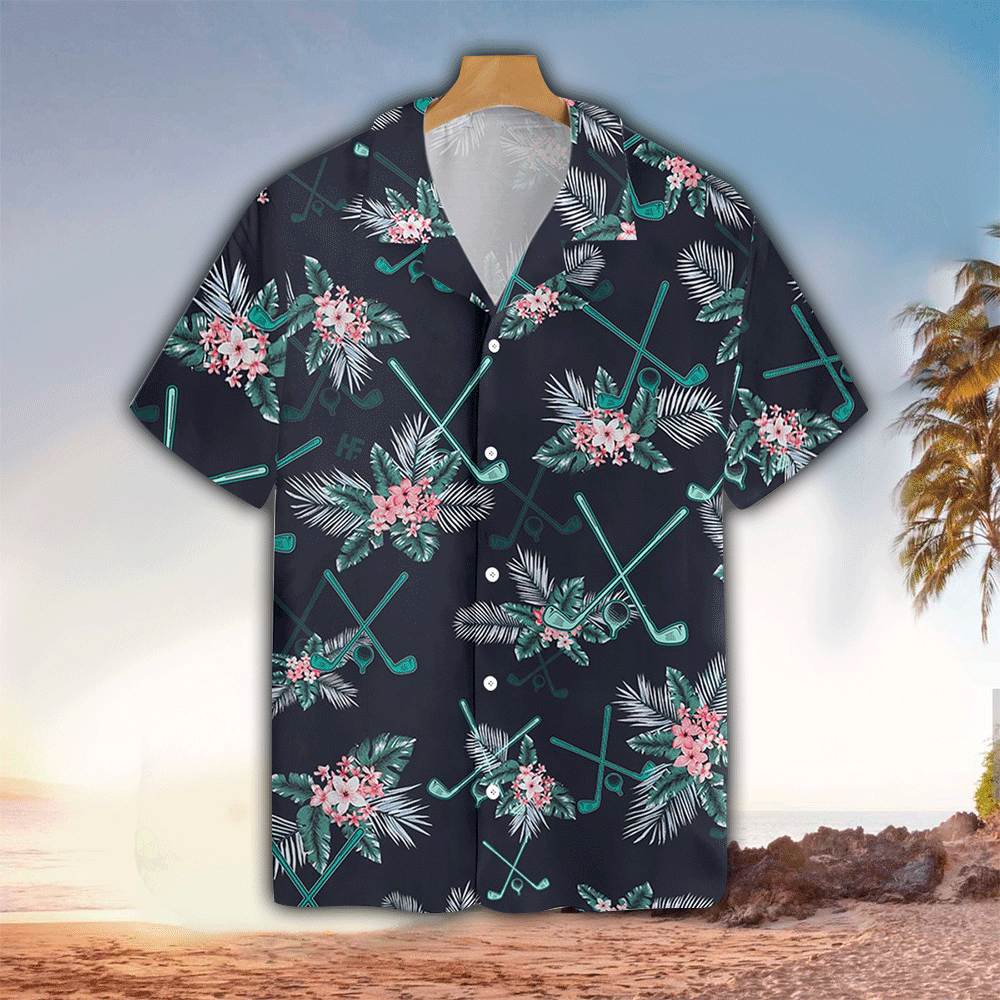 Golf Tropical Hawaii Shirt Aloha Ha48337