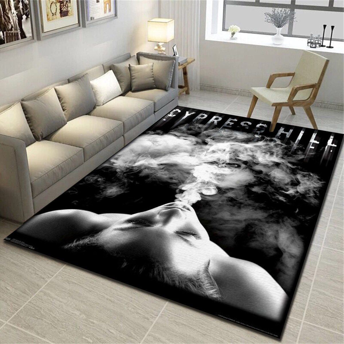 Cypress Hill Smoke Area Rugs, Living Room Carpet